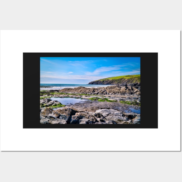 Beach & Rock Pool Landscape - Coastal Scenery - Newport, Pembrokeshire Wall Art by Harmony-Mind